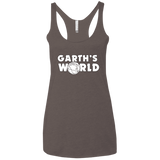 T-Shirts Macchiato / X-Small Garth's World Women's Triblend Racerback Tank
