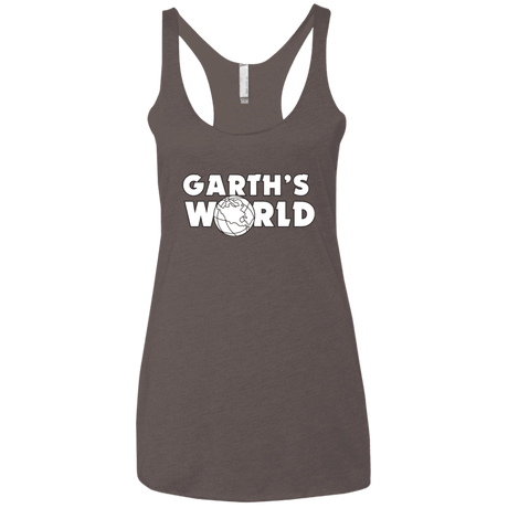 T-Shirts Macchiato / X-Small Garth's World Women's Triblend Racerback Tank