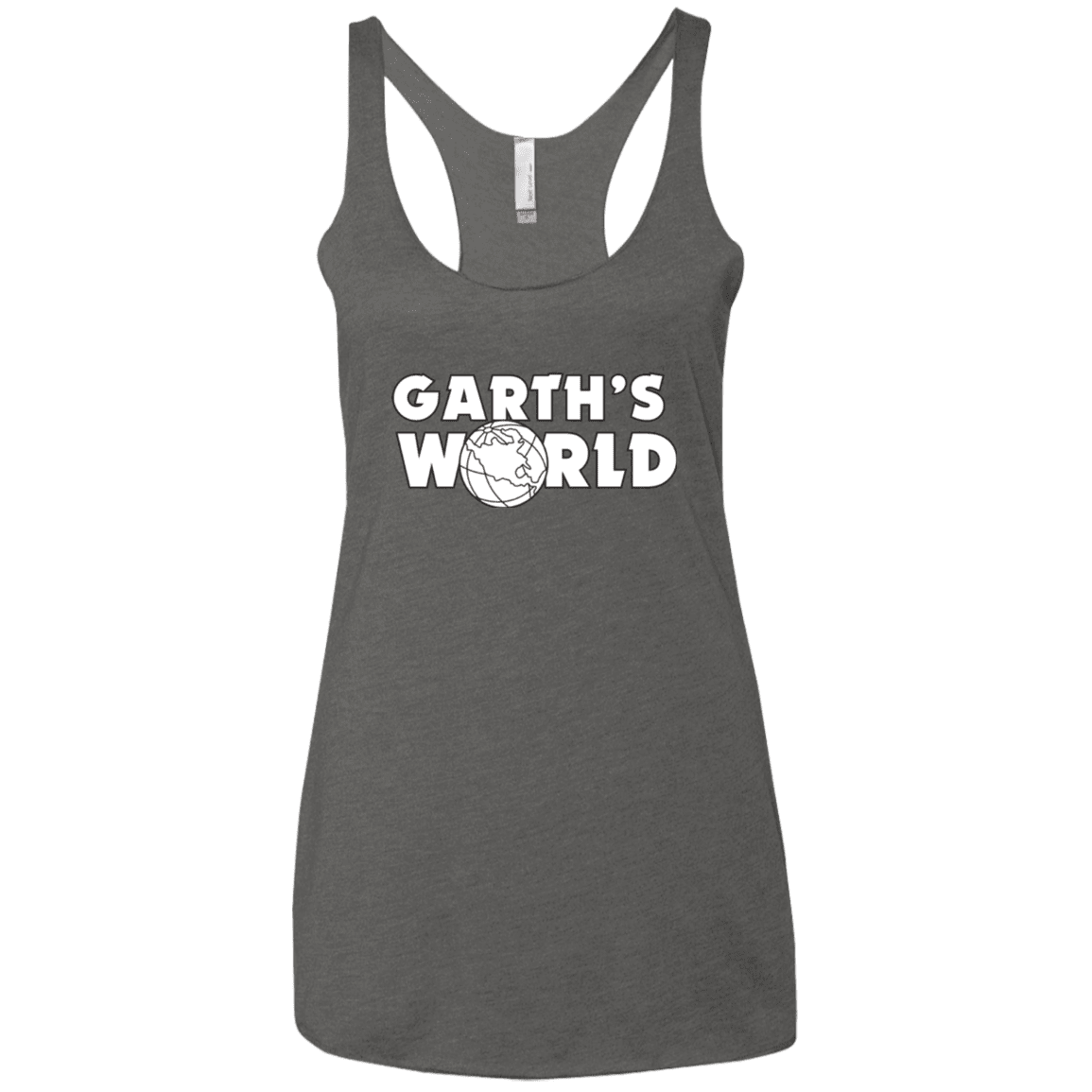 T-Shirts Premium Heather / X-Small Garth's World Women's Triblend Racerback Tank