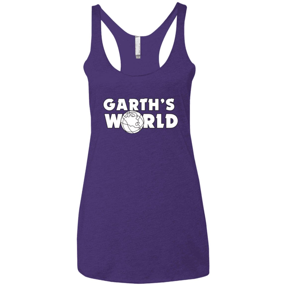 T-Shirts Purple / X-Small Garth's World Women's Triblend Racerback Tank