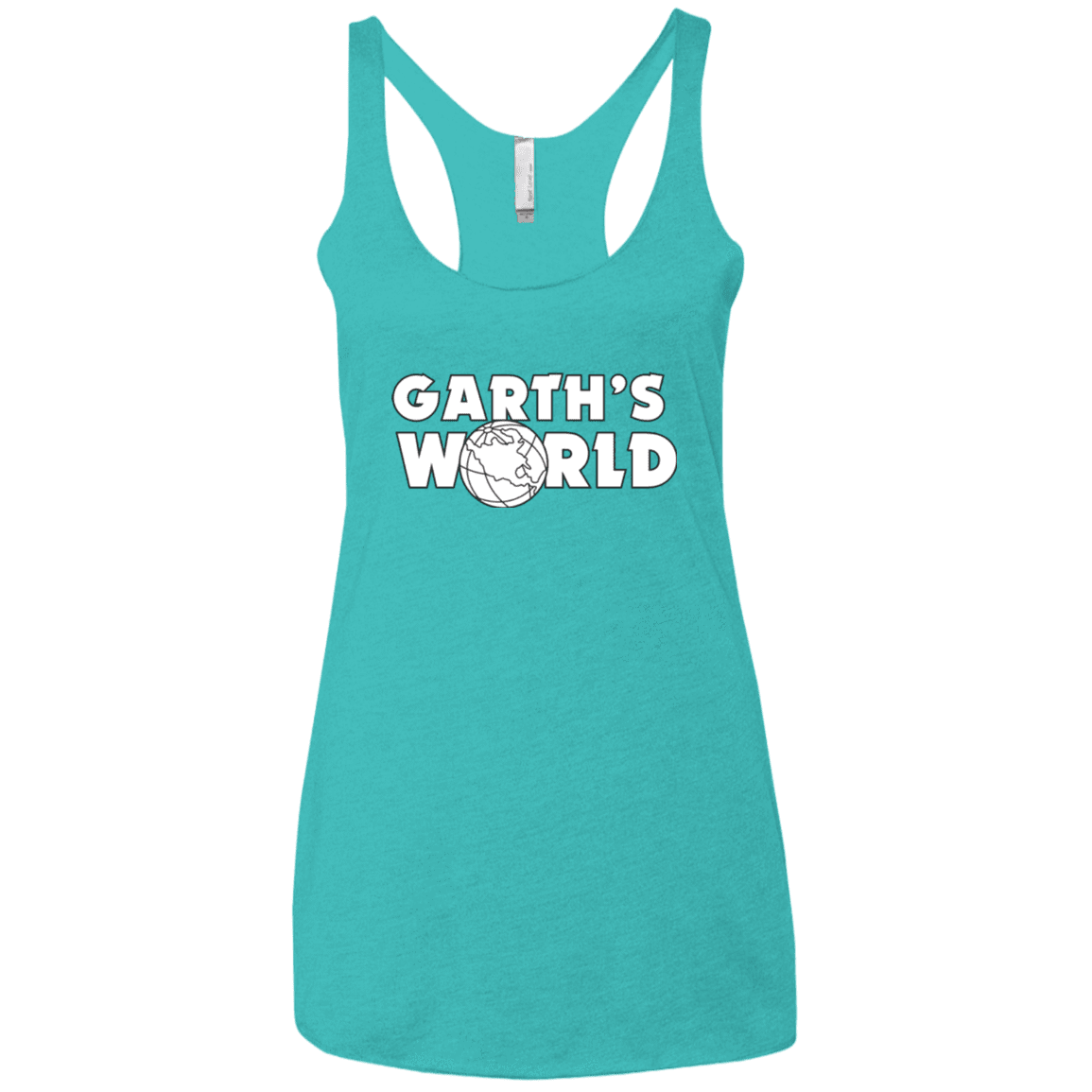 T-Shirts Tahiti Blue / X-Small Garth's World Women's Triblend Racerback Tank