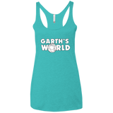 T-Shirts Tahiti Blue / X-Small Garth's World Women's Triblend Racerback Tank