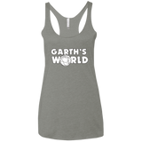 T-Shirts Venetian Grey / X-Small Garth's World Women's Triblend Racerback Tank