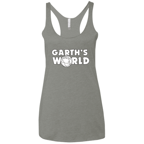 T-Shirts Venetian Grey / X-Small Garth's World Women's Triblend Racerback Tank