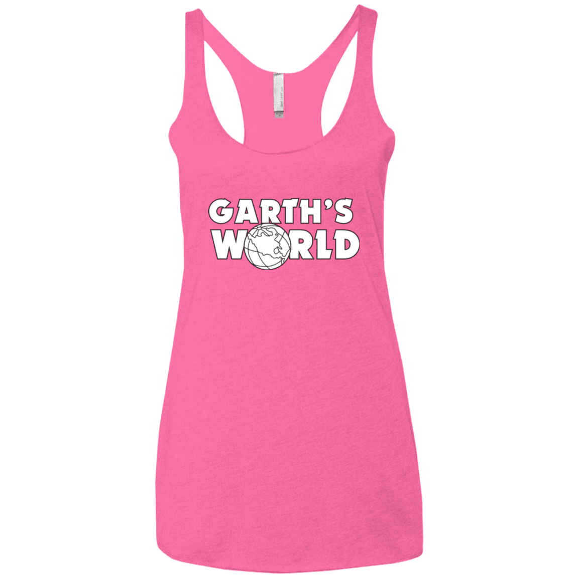 T-Shirts Vintage Pink / X-Small Garth's World Women's Triblend Racerback Tank