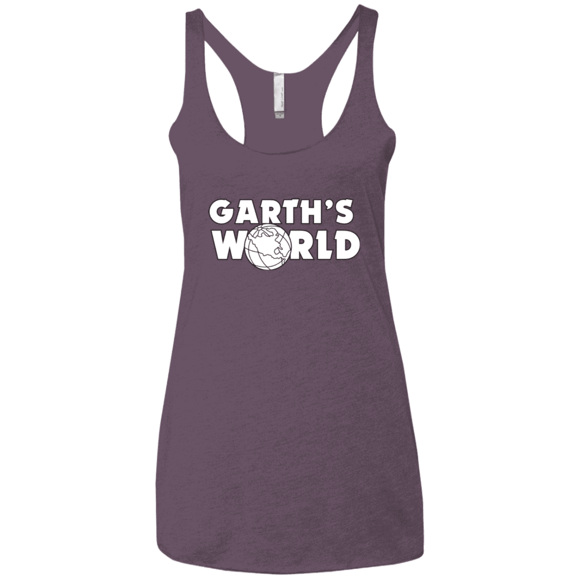 T-Shirts Vintage Purple / X-Small Garth's World Women's Triblend Racerback Tank