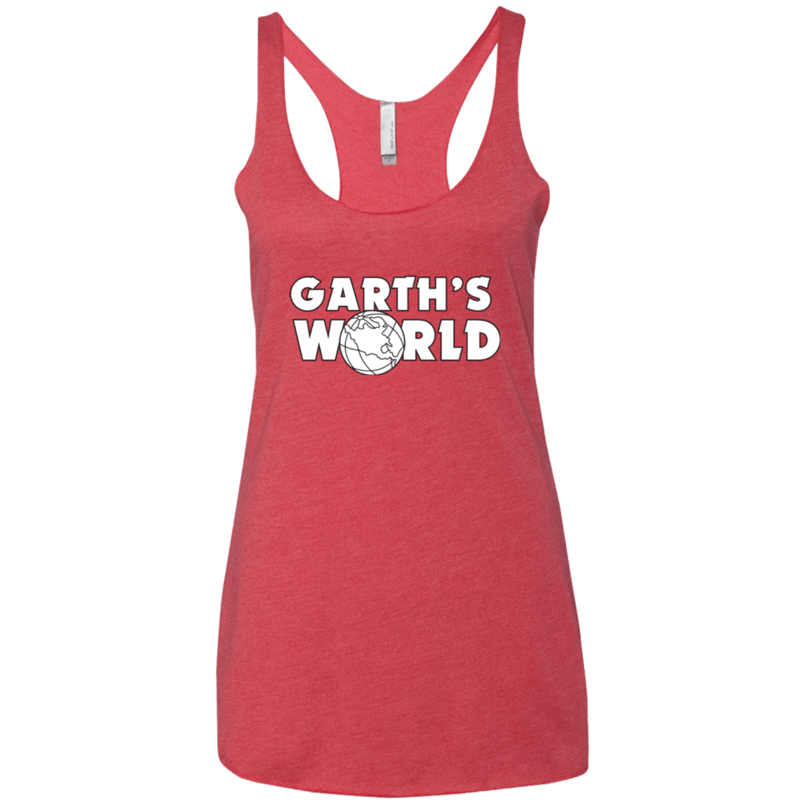 T-Shirts Vintage Red / X-Small Garth's World Women's Triblend Racerback Tank