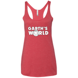 T-Shirts Vintage Red / X-Small Garth's World Women's Triblend Racerback Tank