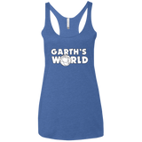 T-Shirts Vintage Royal / X-Small Garth's World Women's Triblend Racerback Tank