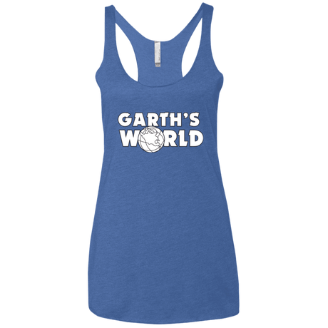 T-Shirts Vintage Royal / X-Small Garth's World Women's Triblend Racerback Tank