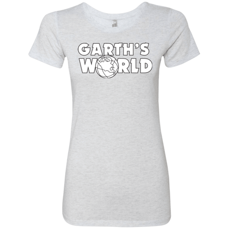 T-Shirts Heather White / Small Garth's World Women's Triblend T-Shirt