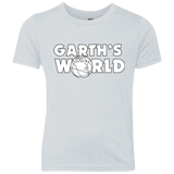 T-Shirts Heather White / YXS Garth's World Youth Triblend T-Shirt