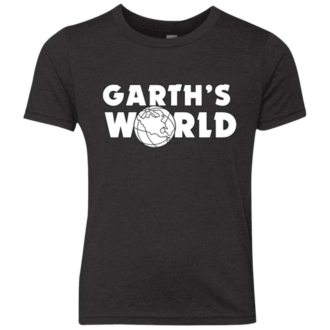 T-Shirts Vintage Black / YXS Garth's World Youth Triblend T-Shirt
