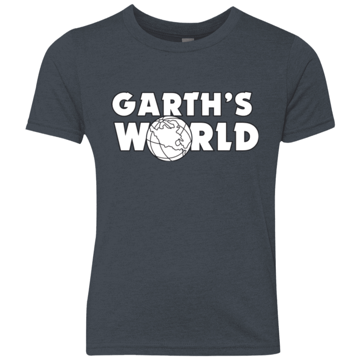 T-Shirts Vintage Navy / YXS Garth's World Youth Triblend T-Shirt