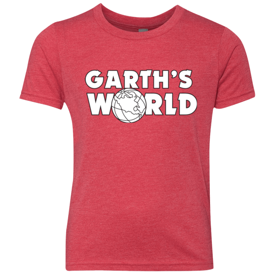 T-Shirts Vintage Red / YXS Garth's World Youth Triblend T-Shirt