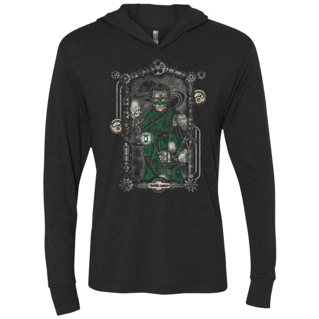 T-Shirts Vintage Black / X-Small Gaslight Lantern Triblend Long Sleeve Hoodie Tee