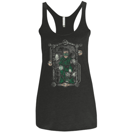 T-Shirts Vintage Black / X-Small Gaslight Lantern Women's Triblend Racerback Tank