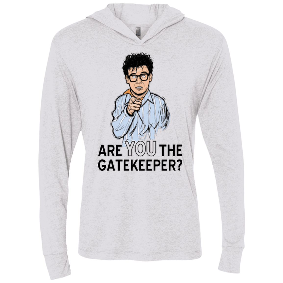 T-Shirts Heather White / X-Small gatekeeper Triblend Long Sleeve Hoodie Tee