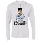 T-Shirts Heather White / X-Small gatekeeper Triblend Long Sleeve Hoodie Tee