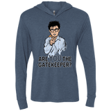 T-Shirts Indigo / X-Small gatekeeper Triblend Long Sleeve Hoodie Tee