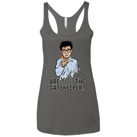T-Shirts Premium Heather / X-Small gatekeeper Women's Triblend Racerback Tank