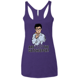 T-Shirts Purple / X-Small gatekeeper Women's Triblend Racerback Tank