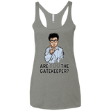 T-Shirts Venetian Grey / X-Small gatekeeper Women's Triblend Racerback Tank