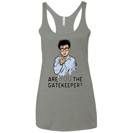 T-Shirts Venetian Grey / X-Small gatekeeper Women's Triblend Racerback Tank