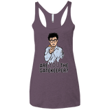 T-Shirts Vintage Purple / X-Small gatekeeper Women's Triblend Racerback Tank