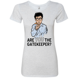 T-Shirts Heather White / Small gatekeeper Women's Triblend T-Shirt
