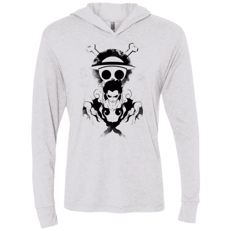 T-Shirts Heather White / X-Small Gear 4 Triblend Long Sleeve Hoodie Tee