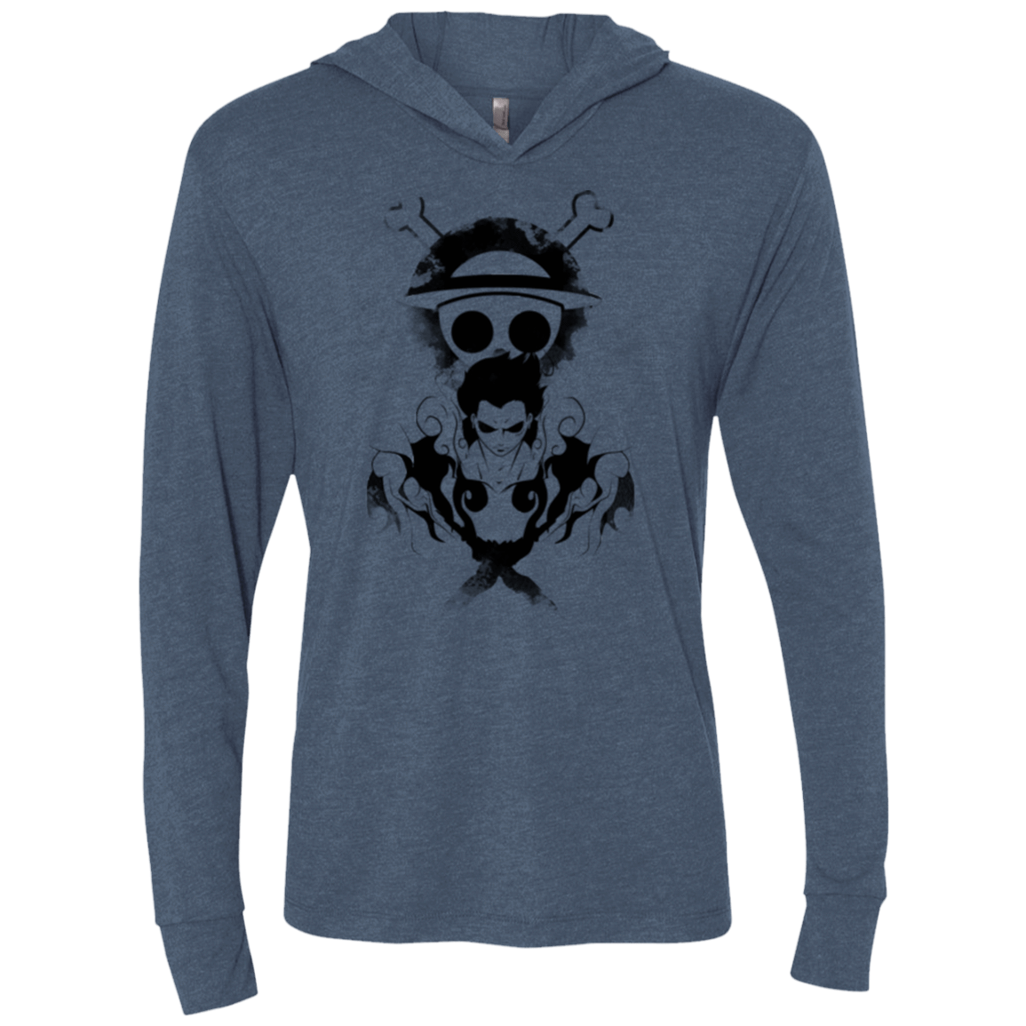 T-Shirts Indigo / X-Small Gear 4 Triblend Long Sleeve Hoodie Tee