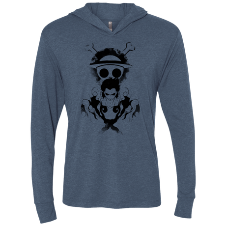 T-Shirts Indigo / X-Small Gear 4 Triblend Long Sleeve Hoodie Tee