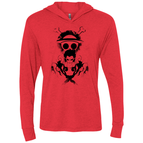 T-Shirts Vintage Red / X-Small Gear 4 Triblend Long Sleeve Hoodie Tee