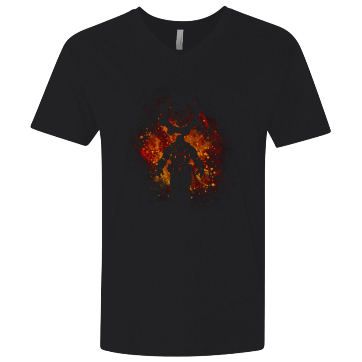 T-Shirts Black / X-Small Gears Art Men's Premium V-Neck