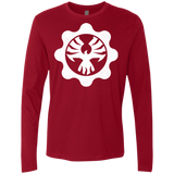 T-Shirts Cardinal / Small Gears of War 4 Cog Emblem Men's Premium Long Sleeve