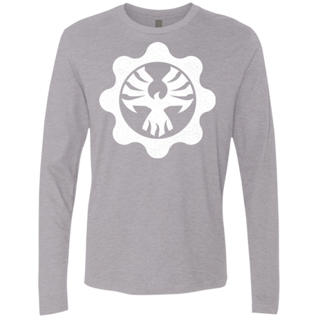T-Shirts Heather Grey / Small Gears of War 4 Cog Emblem Men's Premium Long Sleeve