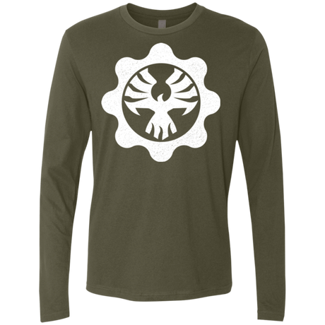 T-Shirts Military Green / Small Gears of War 4 Cog Emblem Men's Premium Long Sleeve