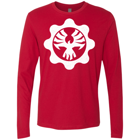 T-Shirts Red / Small Gears of War 4 Cog Emblem Men's Premium Long Sleeve