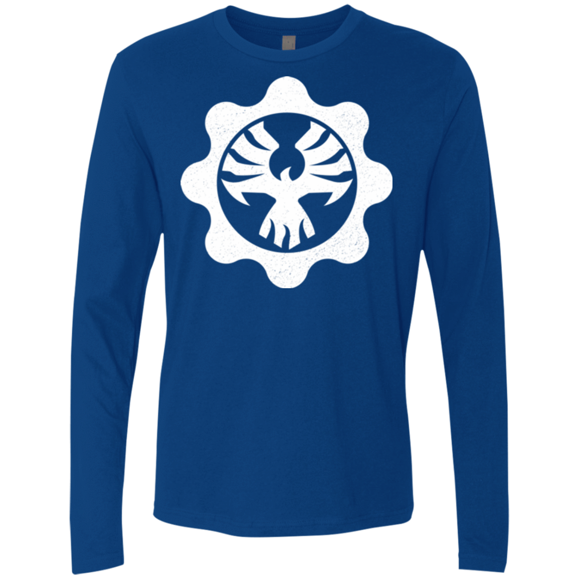 T-Shirts Royal / Small Gears of War 4 Cog Emblem Men's Premium Long Sleeve