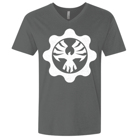 T-Shirts Heavy Metal / X-Small Gears of War 4 Cog Emblem Men's Premium V-Neck