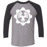 T-Shirts Premium Heather/ Vintage Black / X-Small Gears of War 4 Cog Emblem Men's Triblend 3/4 Sleeve