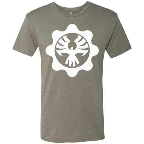 T-Shirts Venetian Grey / Small Gears of War 4 Cog Emblem Men's Triblend T-Shirt