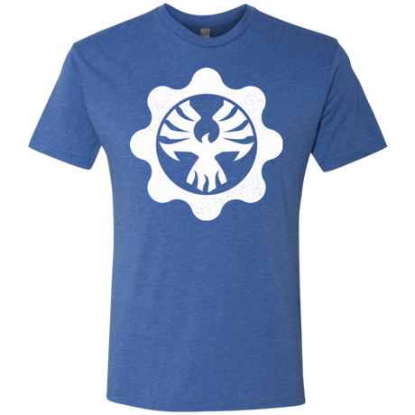 T-Shirts Vintage Royal / Small Gears of War 4 Cog Emblem Men's Triblend T-Shirt