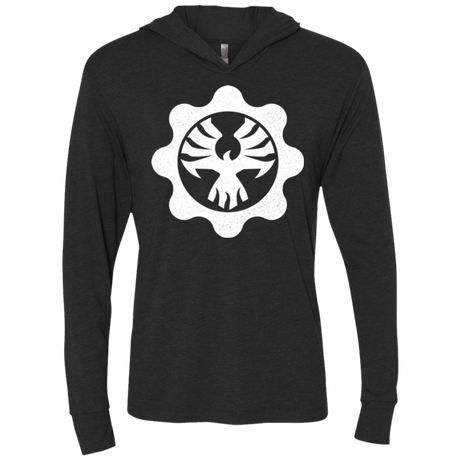 T-Shirts Vintage Black / X-Small Gears of War 4 Cog Emblem Triblend Long Sleeve Hoodie Tee