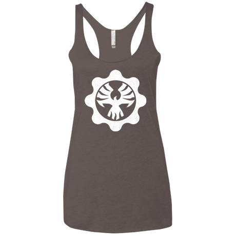 T-Shirts Macchiato / X-Small Gears of War 4 Cog Emblem Women's Triblend Racerback Tank