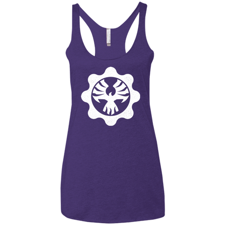 T-Shirts Purple / X-Small Gears of War 4 Cog Emblem Women's Triblend Racerback Tank
