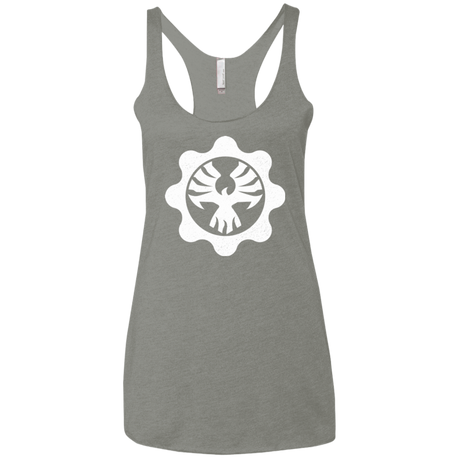 T-Shirts Venetian Grey / X-Small Gears of War 4 Cog Emblem Women's Triblend Racerback Tank