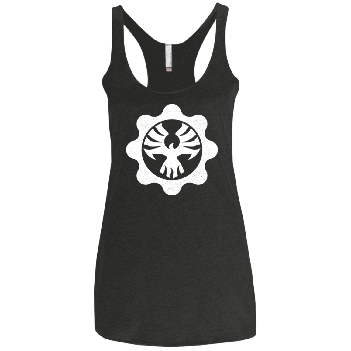T-Shirts Vintage Black / X-Small Gears of War 4 Cog Emblem Women's Triblend Racerback Tank