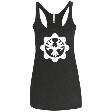 T-Shirts Vintage Black / X-Small Gears of War 4 Cog Emblem Women's Triblend Racerback Tank